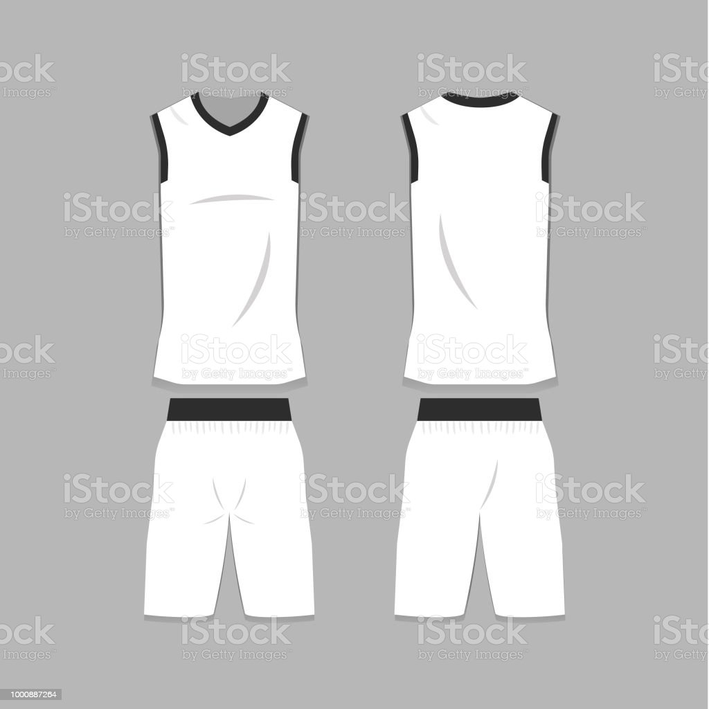Leere Basketball Jersey Vorlage Stock Vektor Art und mehr Bilder  Intended For Blank Basketball Uniform Template