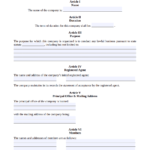LLC Articles Of Organization – Free Template Pertaining To Llc Annual Report Template
