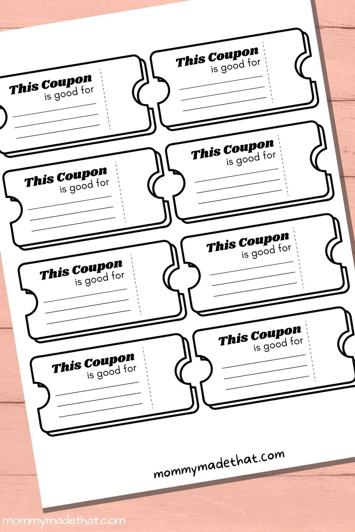 Lots of Blank Coupon Templates (Free Printables!) For Blank Coupon Template Printable