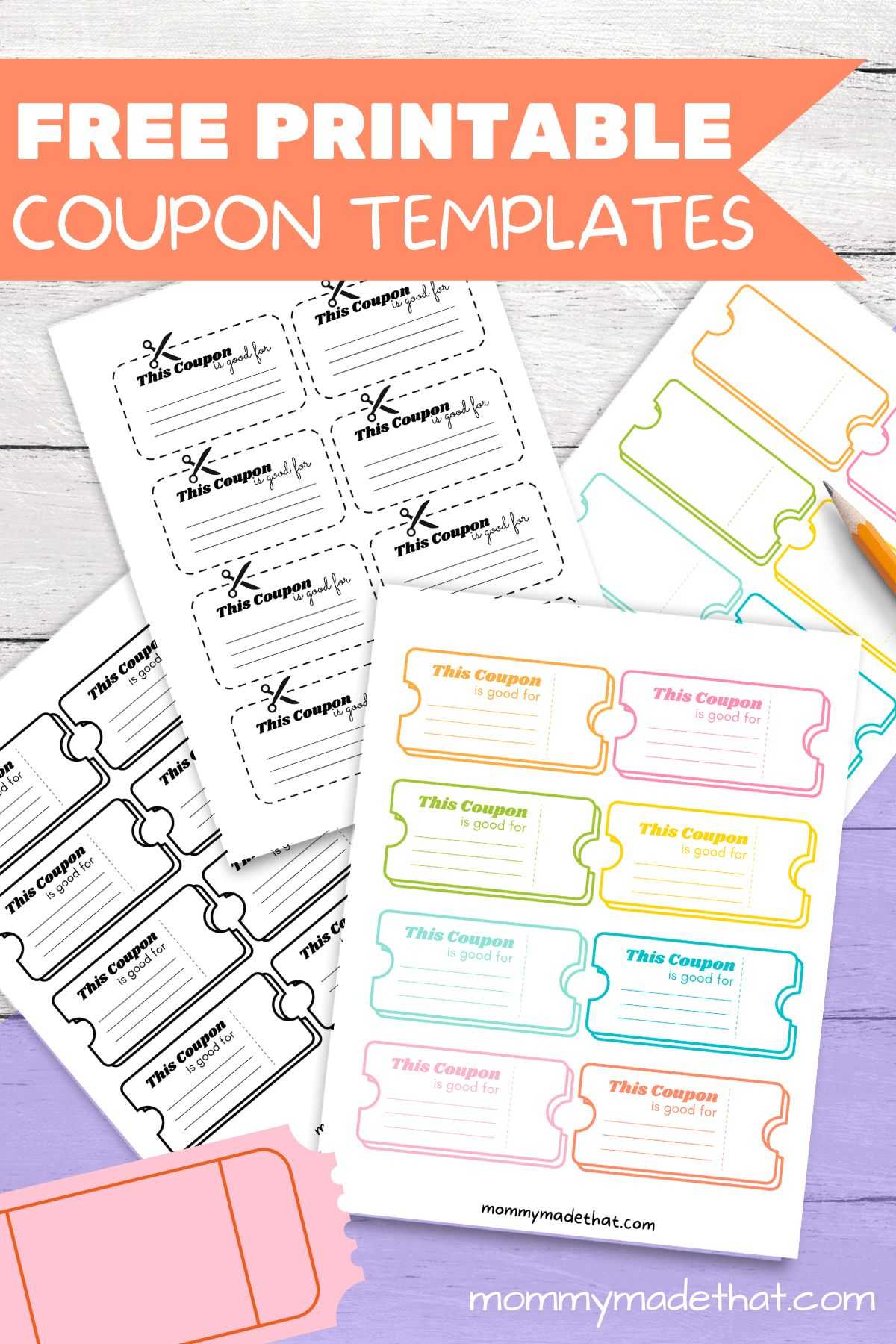 Lots of Blank Coupon Templates (Free Printables!) Regarding Blank Coupon Template Printable