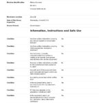 Machinery Inspection Checklist (For Heavy Machinery, Plant, Trucks  With Machine Shop Inspection Report Template