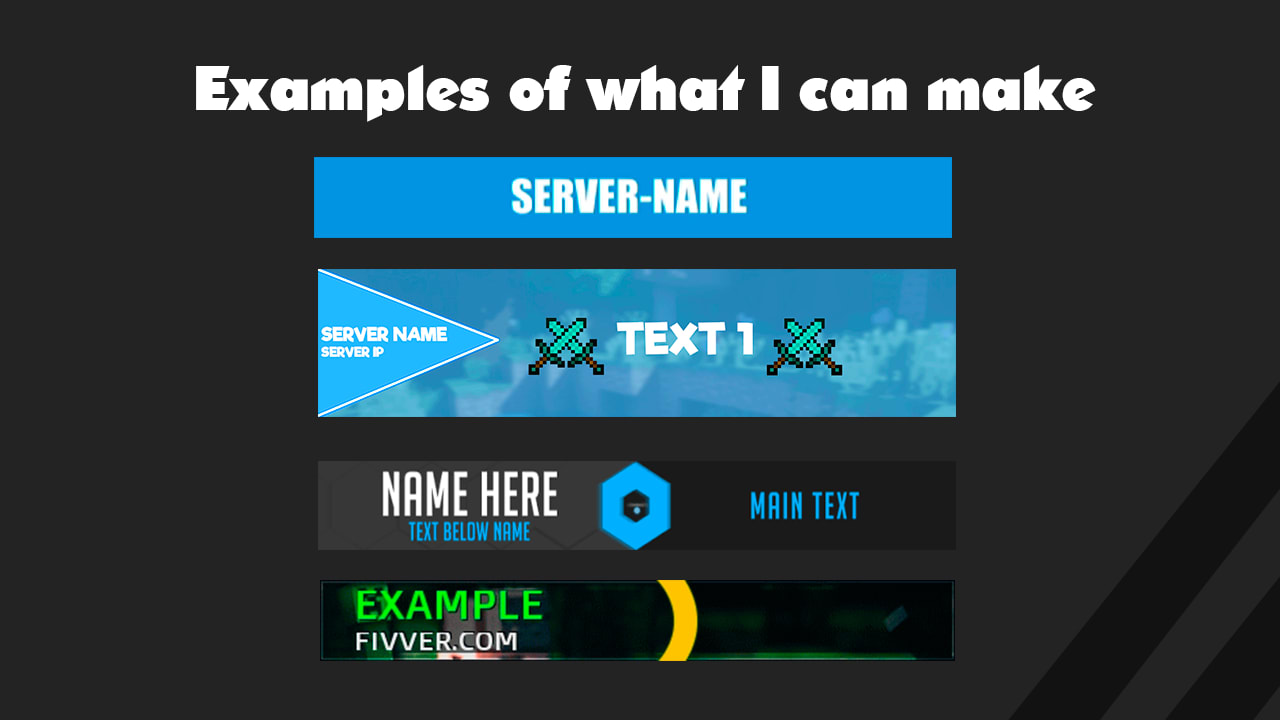 Make Animated Minecraft Server Banners By Maarten10  Fiverr Regarding Minecraft Server Banner Template