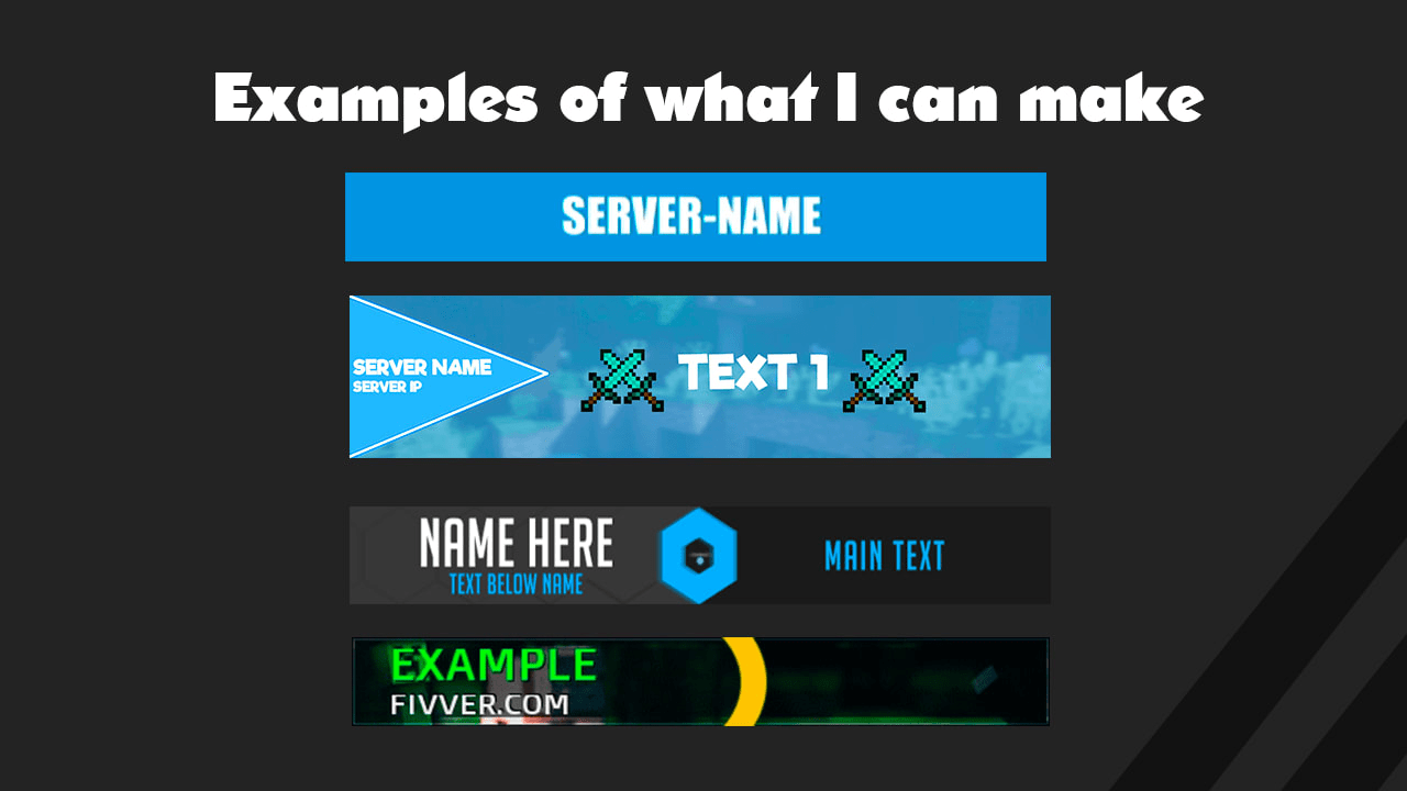 Make Animated Minecraft Server Banners By Maarten10  Fiverr Regarding Minecraft Server Banner Template