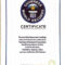 Make Your Own Guinness World Record By Gljubinje  Fiverr For Guinness World Record Certificate Template