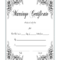 Marriage Certificate – Fill Online, Printable, Fillable, Blank Pertaining To Blank Marriage Certificate Template