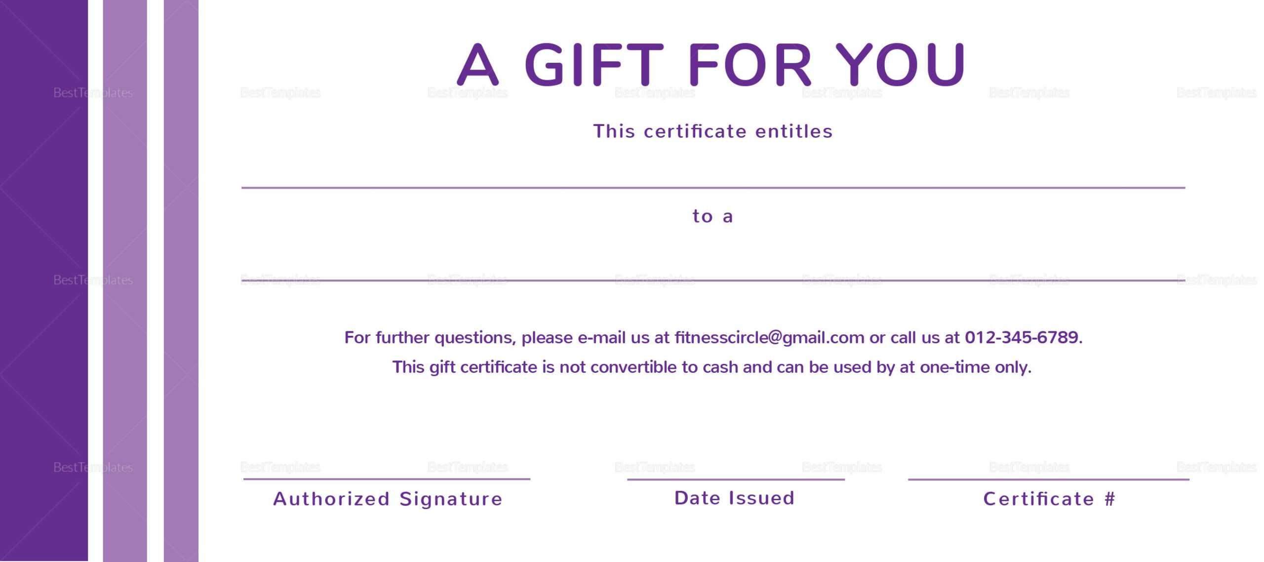 Massage Gift Certificate Design Template in PSD, Word, Publisher  Intended For Massage Gift Certificate Template Free Printable