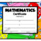 Math Certificate, PDF Math Certificate, School Certificates, Classroom  Certificates, Templates, End Of Year Certificates, Math Awards With Regard To Math Certificate Template