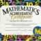 Mathematics Acheivement Certificate Pack Of 10 Pertaining To Hayes Certificate Templates