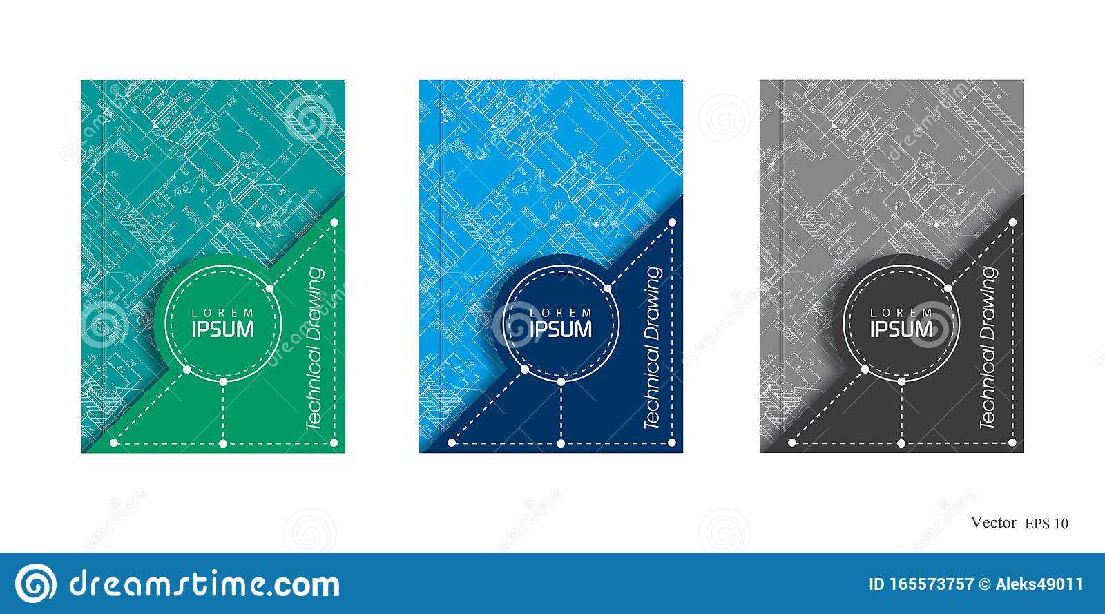 Mechanical Engineering Drawing .Brochure Templates or Cover Book