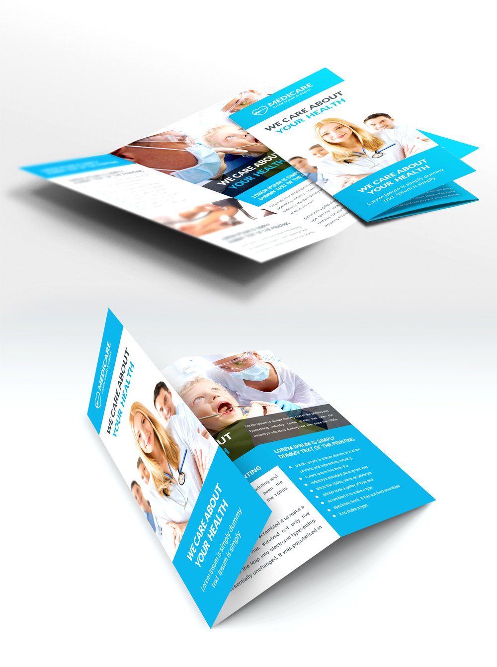 Medical and Hospital Trifold Brochure Free PSD on Behance Regarding Healthcare Brochure Templates Free Download