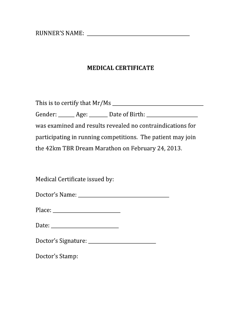 Medical Certificate - Fill Online, Printable, Fillable, Blank  Throughout Australian Doctors Certificate Template