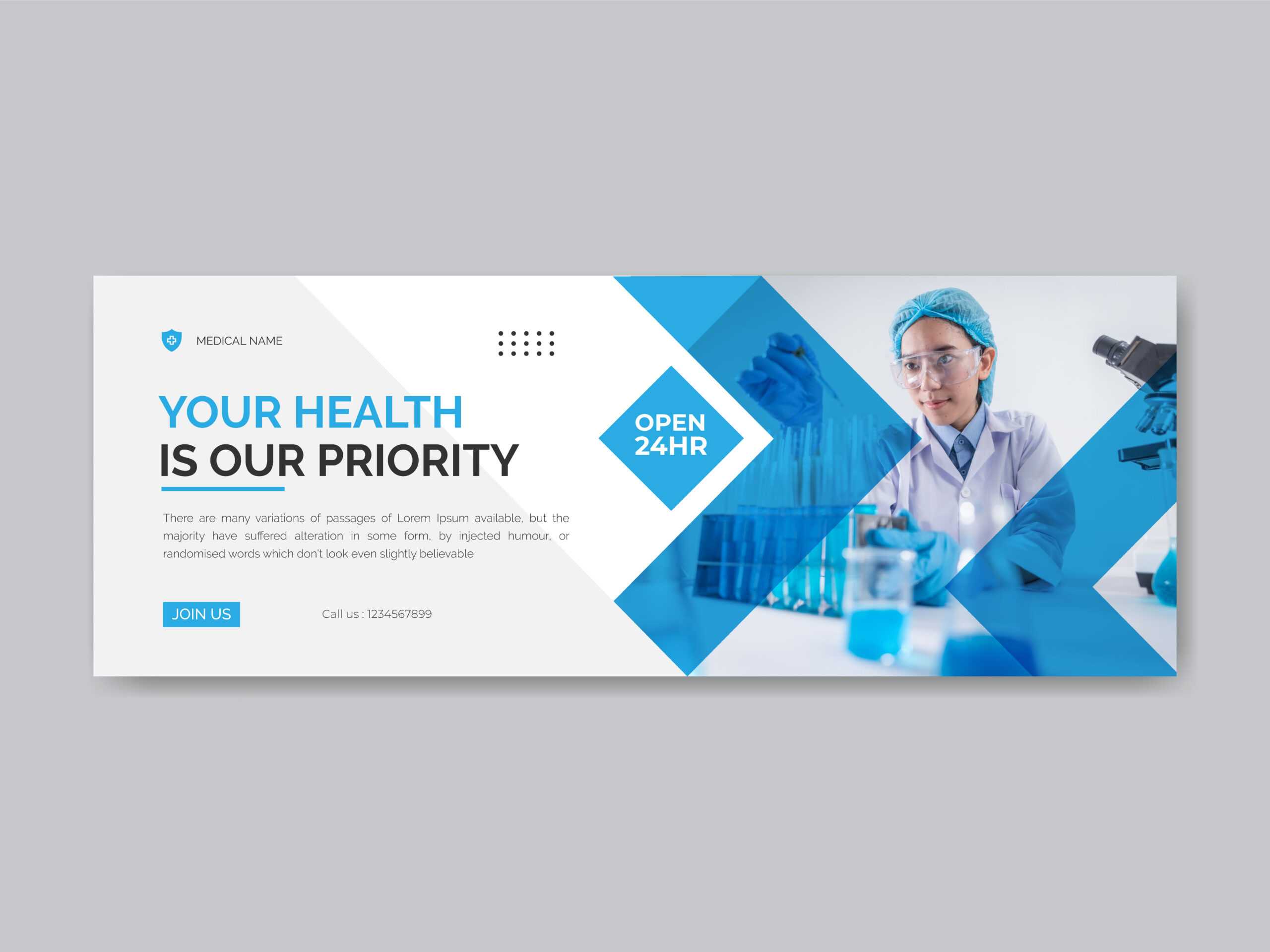 Medical Facebook Cover Banner Template Regarding Medical Banner Template