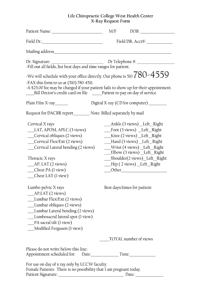 Medical Patient Form – Fill Online, Printable, Fillable, Blank  Throughout Chiropractic X Ray Report Template