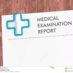 Medical Report Template With Cross Paper Clip Stock Illustration  In Medical Report Template Doc