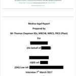 MedicoLegal Reporting – Mr Thomas Chapman Pertaining To Medical Legal Report Template