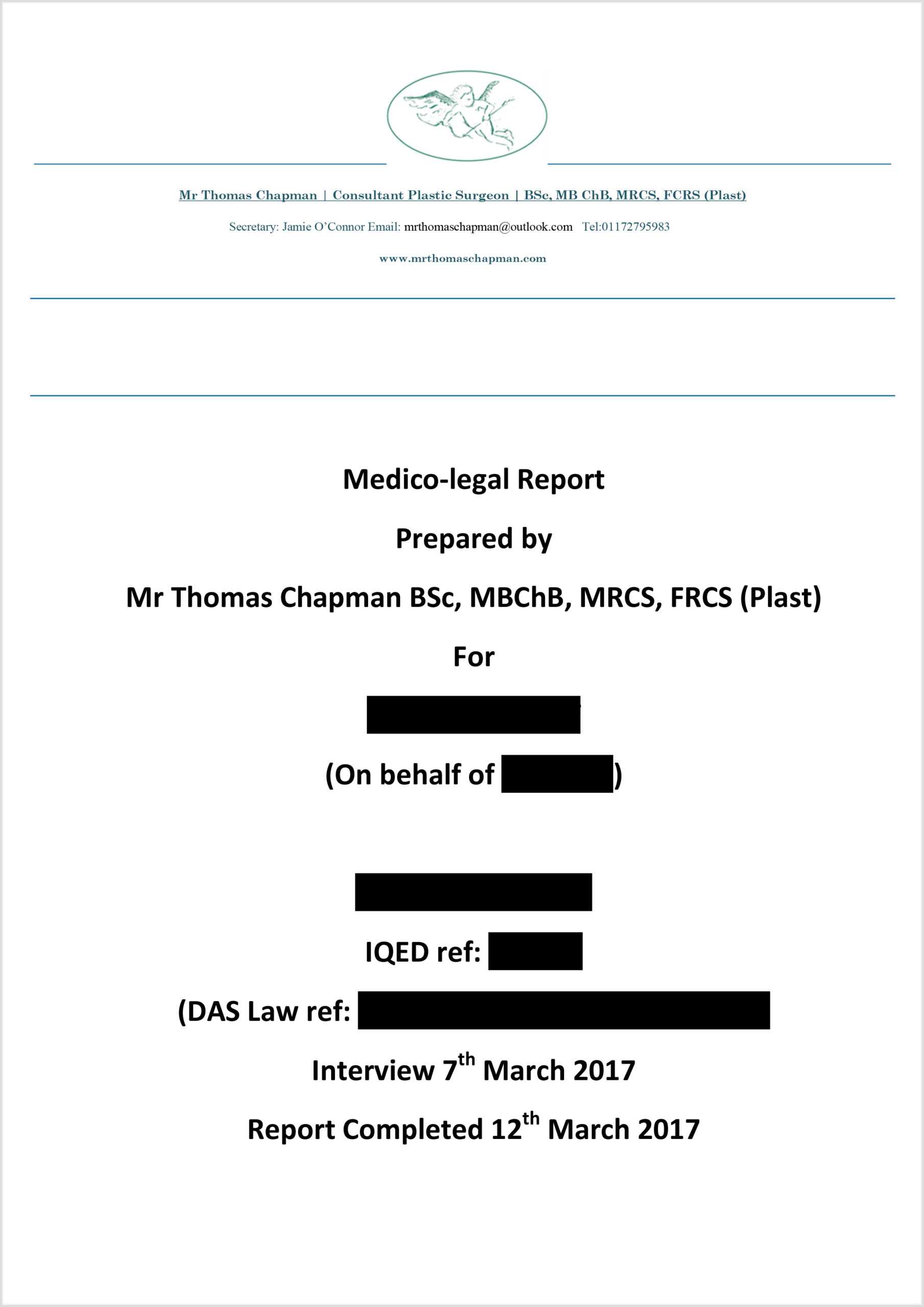 MedicoLegal Reporting - Mr Thomas Chapman Pertaining To Medical Legal Report Template MedicoLegal Reporting - Mr Thomas Chapman Pertaining To Medical Legal Report Template