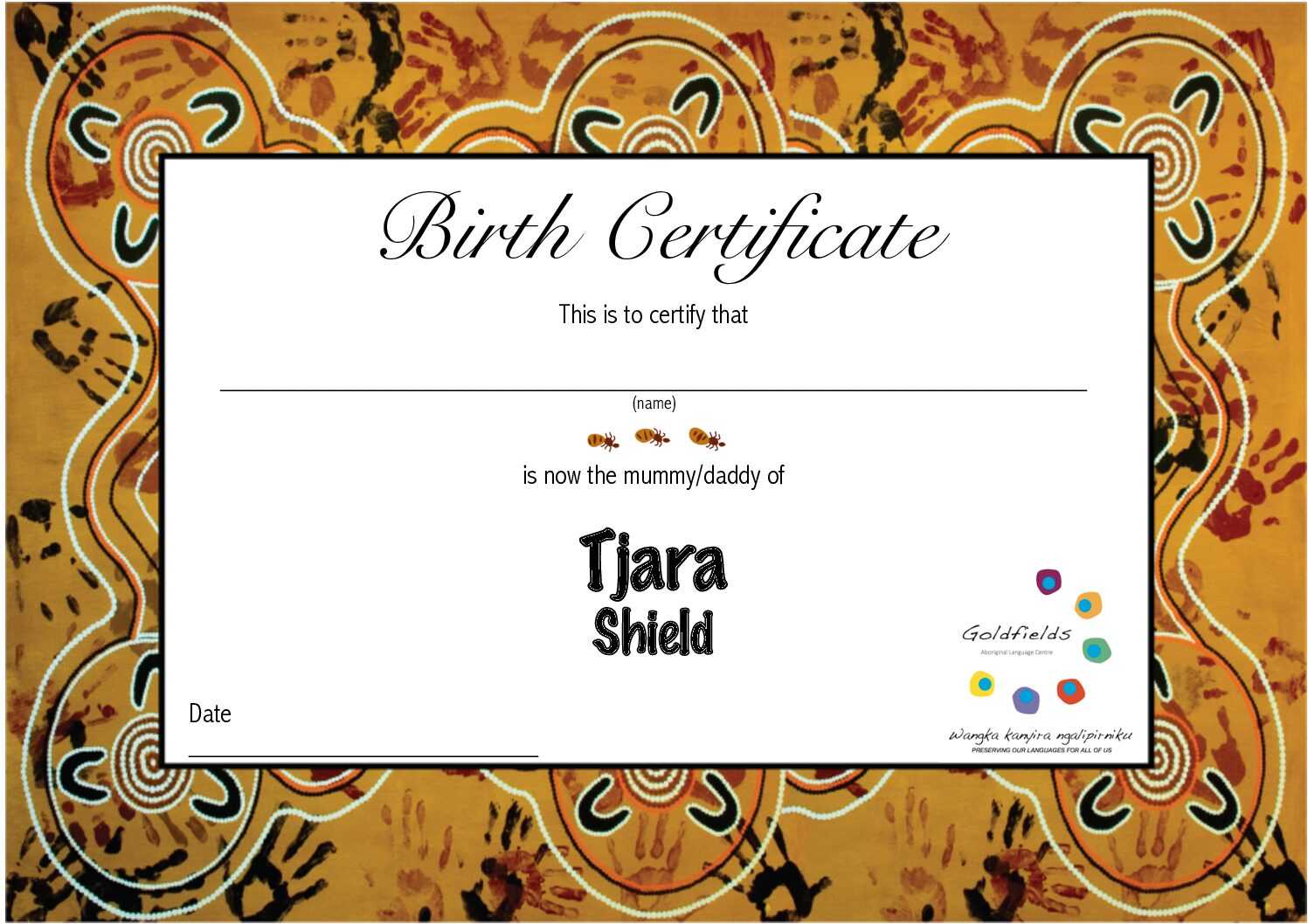 Medium Aboriginal Baby Doll with Birth Certificate – Goldfields