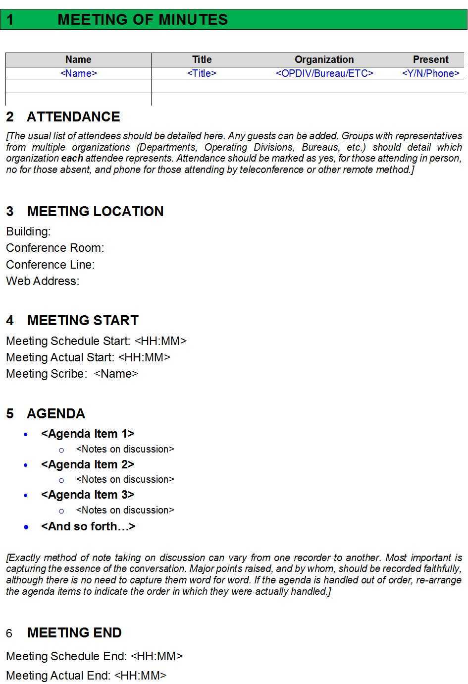 Meeting Minutes Report Template – Free Report Templates With Conference Summary Report Template