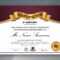 Mehrzweck Professional Certificate Template Design