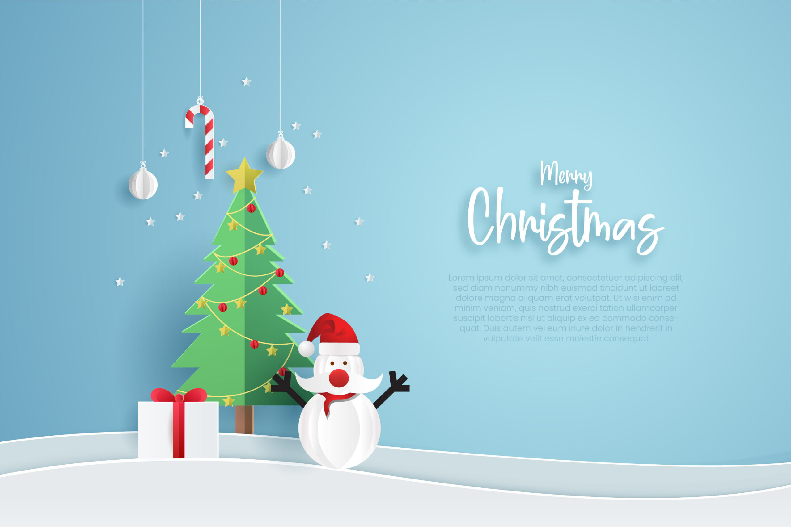 Merry Christmas Banner Template