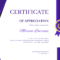 Meteorite Certificate Of Appreciation  Certificate Template Within Certificates Of Appreciation Template
