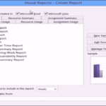 Microsoft Project 10 Tutorial: Using Visual Reports Inside Ms Project 2013 Report Templates