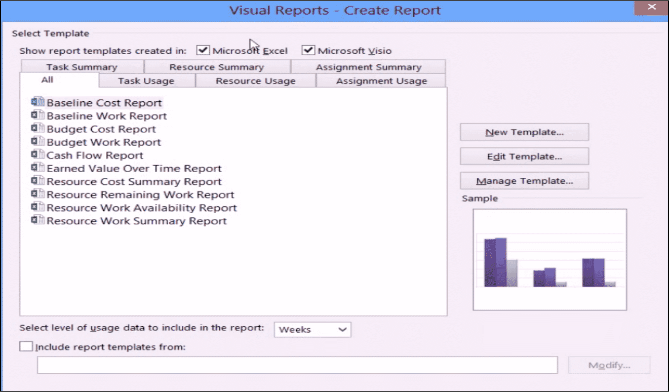 Microsoft Project 10 Tutorial: Using Visual Reports Inside Ms Project 2013 Report Templates