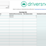 Mileage Log Template 10, Free Excel And PDF Template With Download Throughout Gas Mileage Expense Report Template