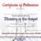 Minister Ordination Certificate PDF Printable With Ordination Certificate Template