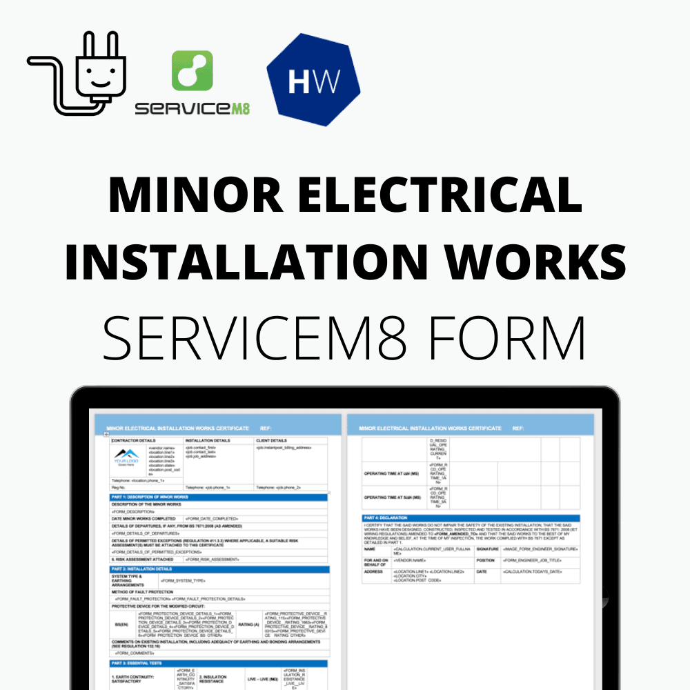 Minor Electrical Installation Works Certificate for ServiceM10 Regarding Minor Electrical Installation Works Certificate Template