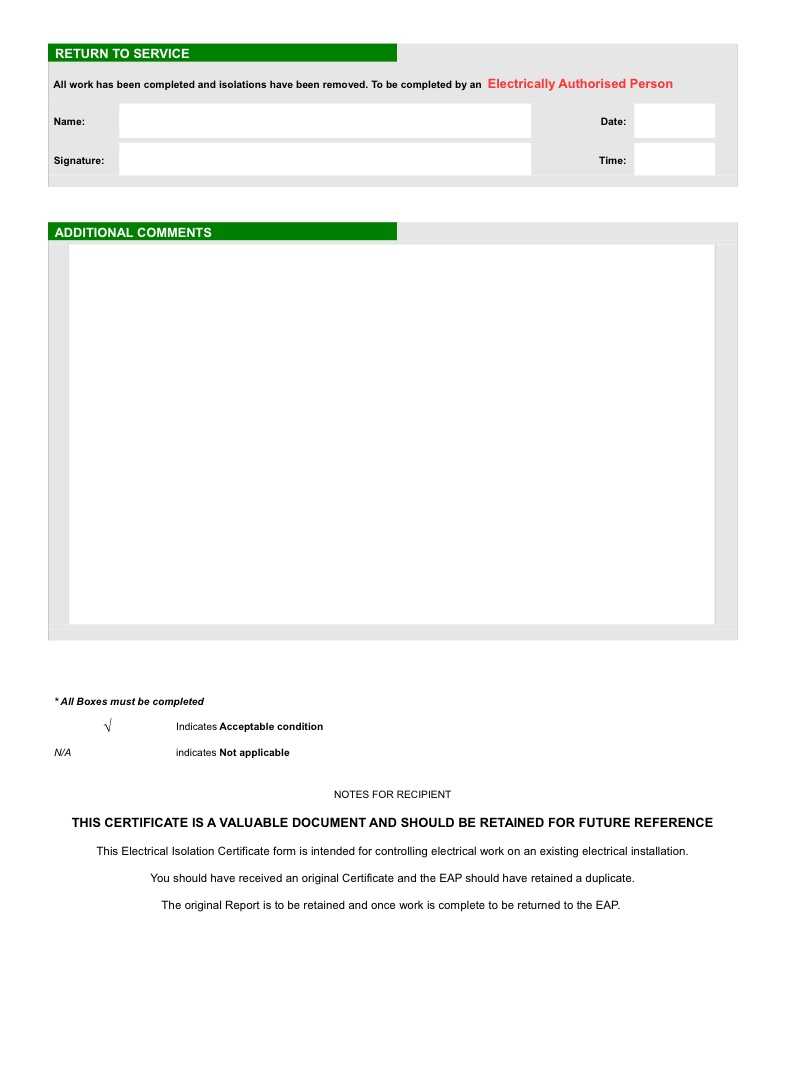 Minor-Electrical-Installation-Works-Certificate - Notability Gallery Regarding Electrical Isolation Certificate Template