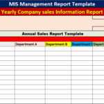 MIS Management Report Template – Free Report Templates Pertaining To Mi Report Template