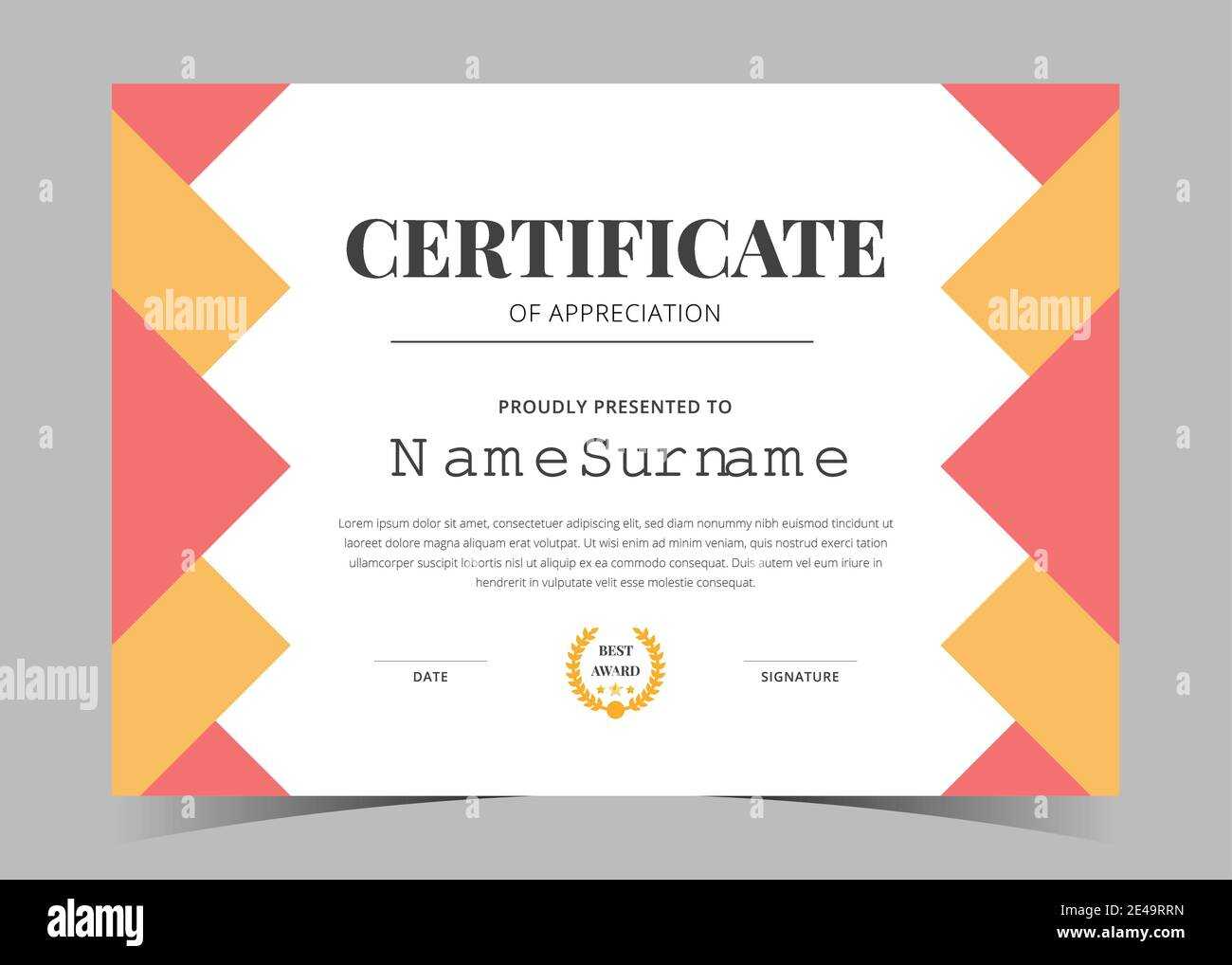 Modern Certificate Template