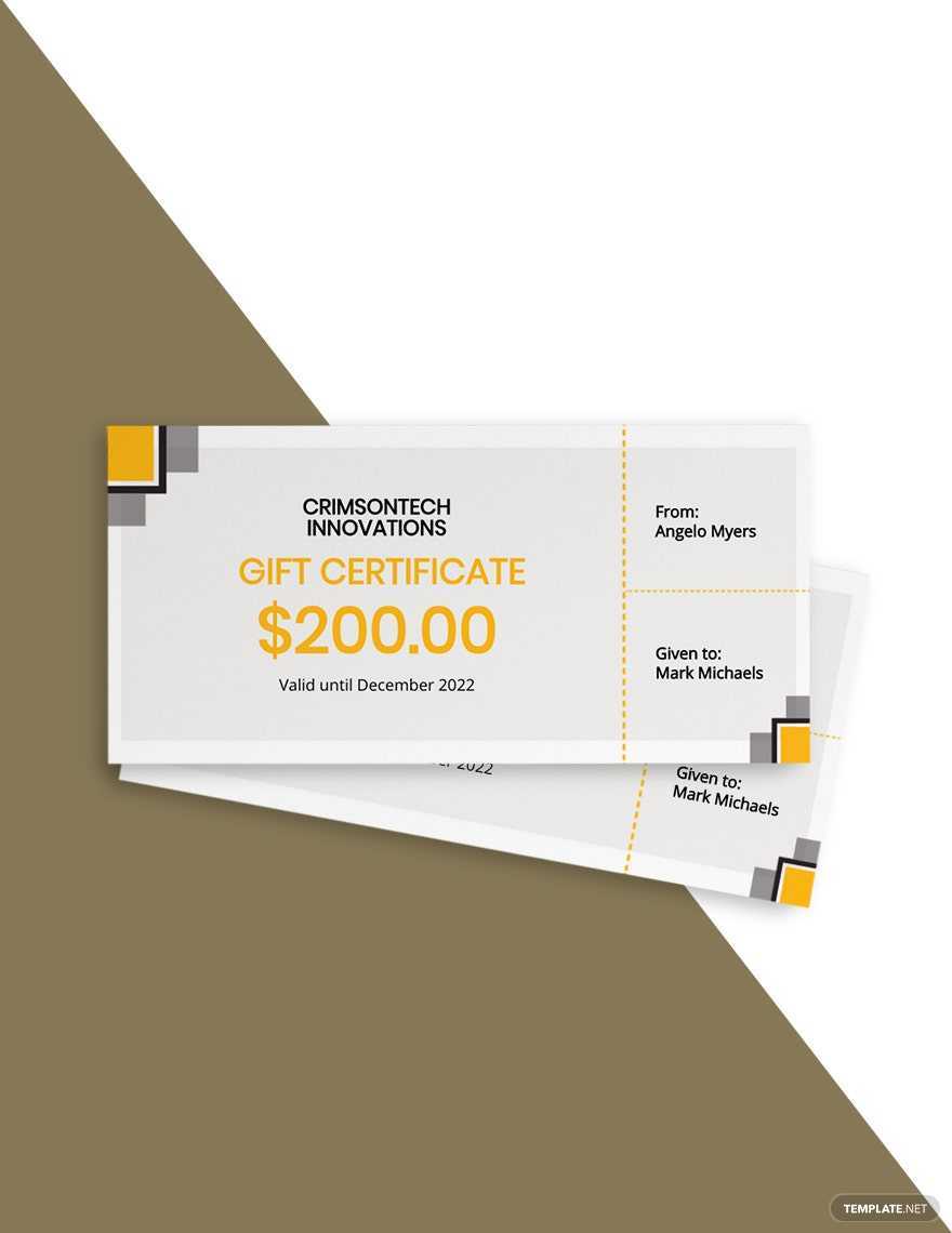 Modern Company Gift Certificate Template - Google Docs, Illustrator  Within Indesign Gift Certificate Template