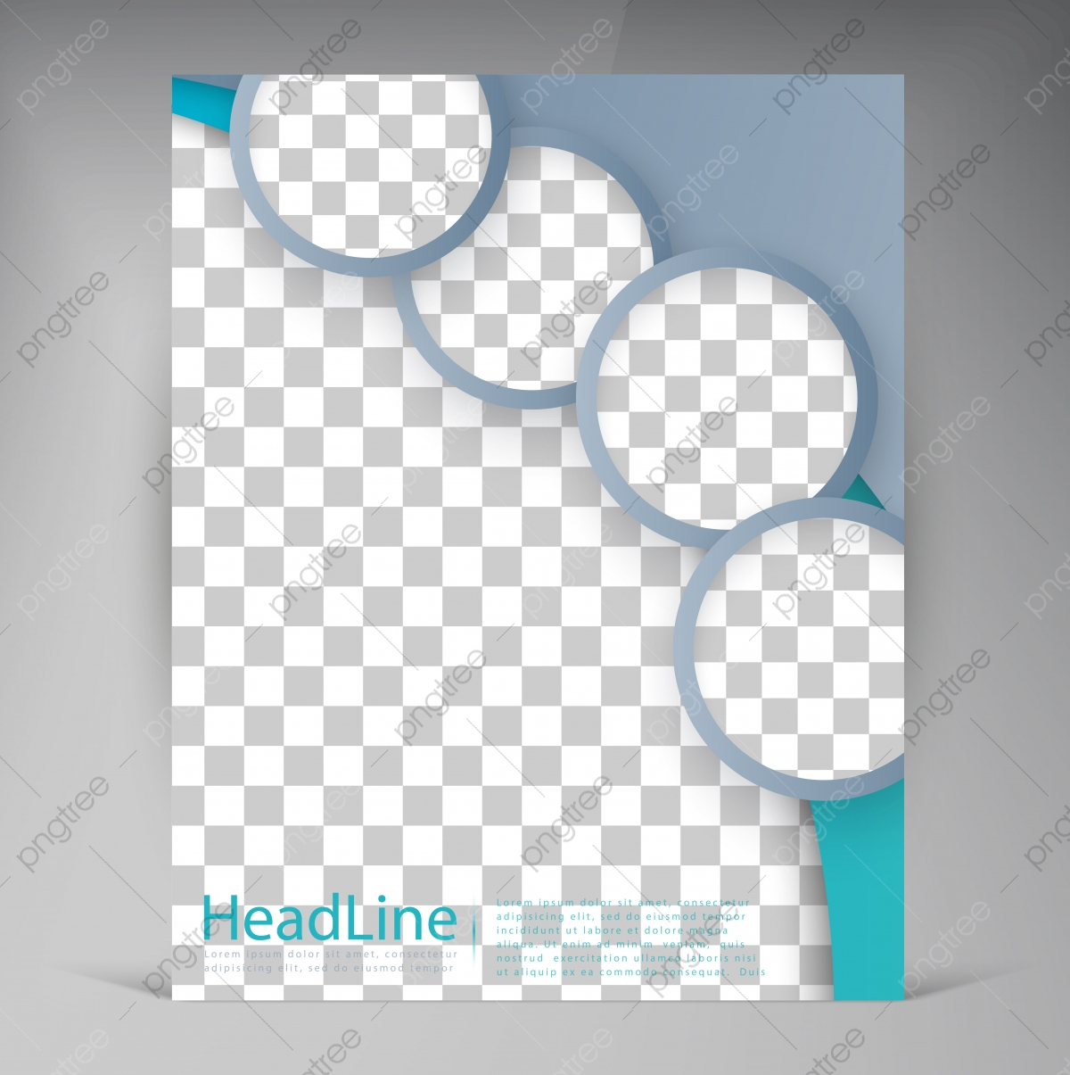 Modern Flyer Front Presentation Blank Round Frame Template  Inside Blank Templates For Flyers