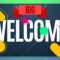 Modern Style Welcome Banner Color Design