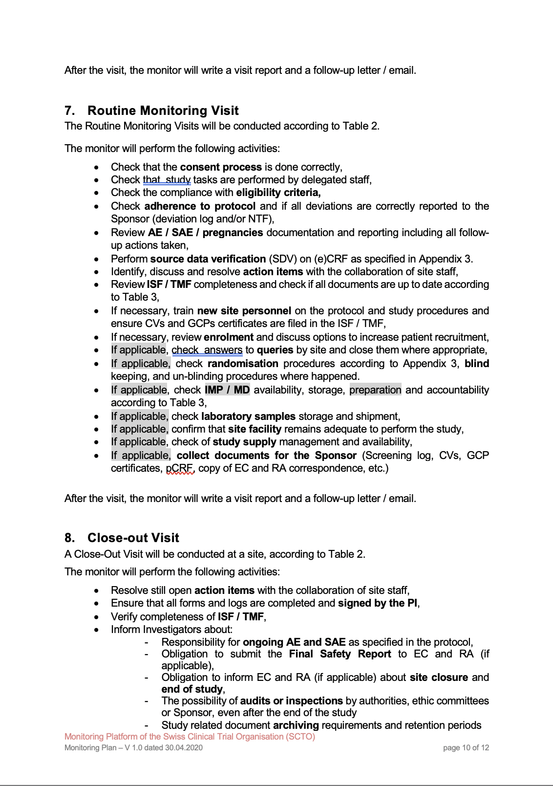 Monitoring Plan Template - Tools & Resources In Monitoring Report Template Clinical Trials