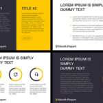 Month Report Powerpoint Template Pertaining To Monthly Report Template Ppt