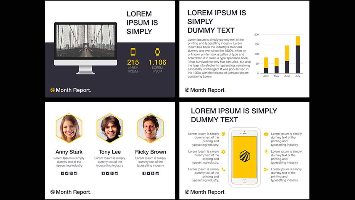 Month Report Powerpoint Template With Monthly Report Template Ppt Month Report Powerpoint Template With Monthly Report Template Ppt