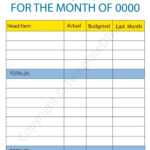 Monthly Report Template Blank Printable [PDF, Excel & Word]