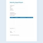 Monthly Reports Templates – Format, Free, Download  Template