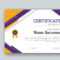 MS Word Certificate Template Grafik Von Inpixell