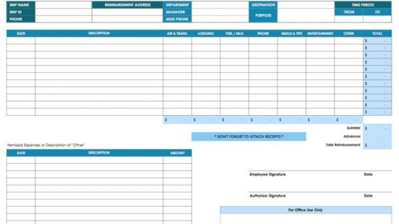 Multiple Business Expense Report Template XLS - Microsoft Excel  Inside Expense Report Template Xls