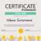 Multipurpose Professional Certificate Template Design Kids  For Certificate Of Achievement Template For Kids