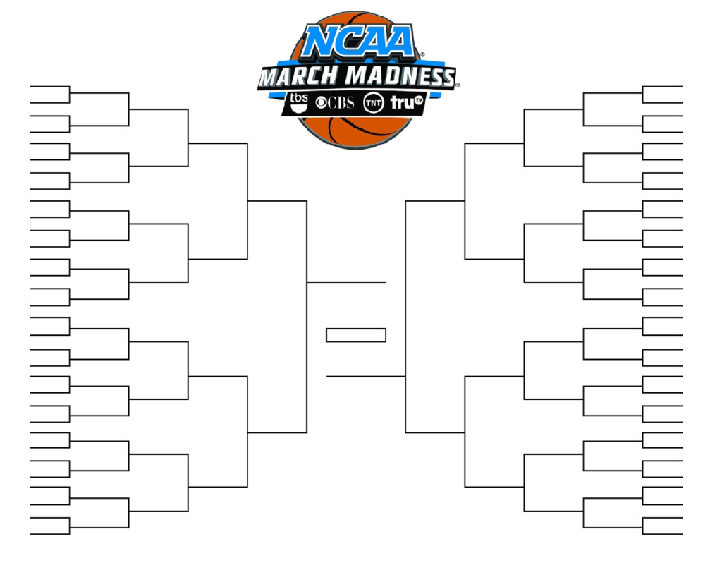 NCAA Tournament Bracket in PDF: Printable, Blank, and Fillable In Blank Ncaa Bracket Template