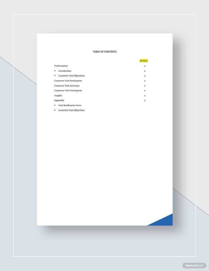 New Customer Visit Report Template – Google Docs, Word, Apple  For Customer Site Visit Report Template