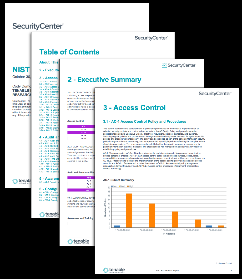 NIST 10-10: Configuration Auditing - SC Report Template  Tenable® Throughout Security Audit Report Template