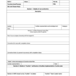 Non Conformance Report Form – Fill Online, Printable, Fillable  Regarding Non Conformance Report Form Template