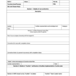 Non Conformance Report Form – Fill Online, Printable, Fillable Within Ncr Report Template