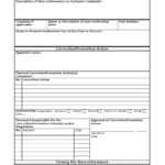 Non Conformance Report  PDF Within Non Conformance Report Form Template